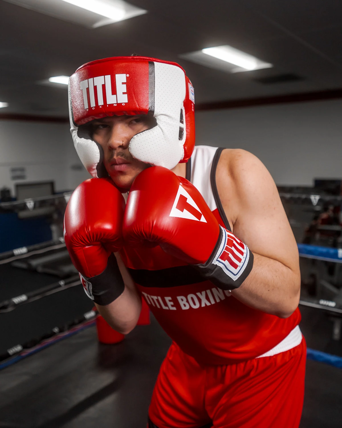 TITLE Boxing Aerovent Elite USA Boxing Competition Headgear – With Cheeks 9 TITLE Boxing Aerovent Elite USA Boxing Competition Headgear – With Cheeks - Image 9