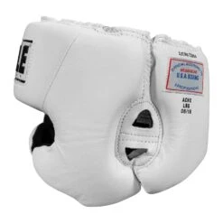 TITLE Boxing USA Boxing Competition Headgear - With Cheeks -Boxing Promotions Shop ACHX WH 3