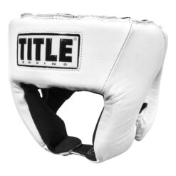 TITLE Boxing USA Boxing Competition Headgear - Open Face -Boxing Promotions Shop ACHX1 WH 1