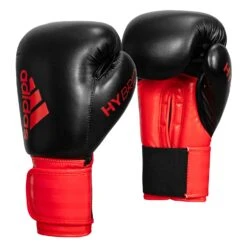 Adidas Hybrid 100 Boxing Gloves -Boxing Promotions Shop ADIH100 BK RD 002