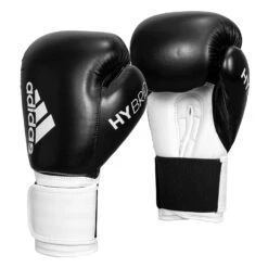 Adidas Hybrid 100 Boxing Gloves -Boxing Promotions Shop ADIH100 BK WH 002