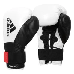 Adidas Hybrid 250 Training Gloves -Boxing Promotions Shop ADIH250TG WH BK 2
