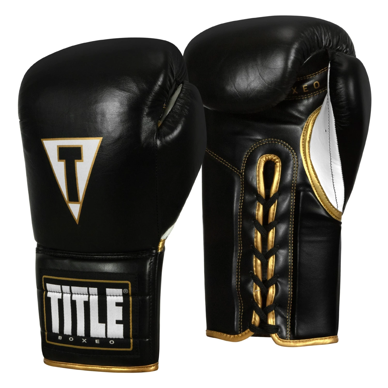 TITLE Boxeo Mexican Leather Lace Training Gloves Quatro 3 TITLE Boxeo Mexican Leather Lace Training Gloves Quatro - Image 3