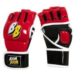 BOOM BOOM Boxing Bomber Youth MMA Gloves -Boxing Promotions Shop BBMMGY RD BK WH 02