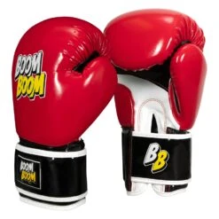 BOOM BOOM Boxing Striker Youth Boxing Gloves -Boxing Promotions Shop BBSBGY2 RD BK 002
