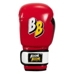 BOOM BOOM Boxing Silencer Youth Bag Gloves -Boxing Promotions Shop BBYBGS RD BK WH 003
