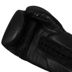 TITLE Black Lace Sparring Gloves 2.0 -Boxing Promotions Shop BKSG2 BK 5
