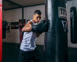 TITLE Black Blitz Bag Gloves -Boxing Promotions Shop BKVBGBK 1