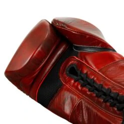 TITLE Boxing Blood Red Leather Sparring Gloves -Boxing Promotions Shop BRSG 5