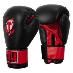 TITLE Classic Shredded Boxing Gloves -Boxing Promotions Shop CABG10 BK RD 02