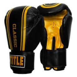 TITLE Classic Speed Boxing Gloves -Boxing Promotions Shop CABG12 BK GD 2