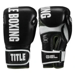 TITLE Boxing Gel Soft Strike Bag Gloves -Boxing Promotions Shop CSSGBG1 BK GN 01