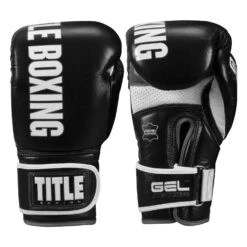 TITLE Boxing Gel Soft Strike Bag Gloves -Boxing Promotions Shop CSSGBG1 BK GR 01