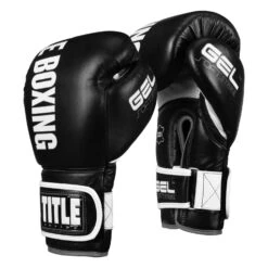 TITLE Boxing Gel Soft Strike Bag Gloves -Boxing Promotions Shop CSSGBG1 BK GR 02