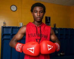 TITLE Classic Leather Elastic Training Gloves 2.0 -Boxing Promotions Shop CTSGV2RD 1