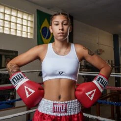 TITLE Boxing Pro Compression Ascent Sports Bra -Boxing Promotions Shop FCSBWH 1