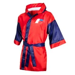 Fighting Full Length Robe -Boxing Promotions Shop FFLR RD BL 2