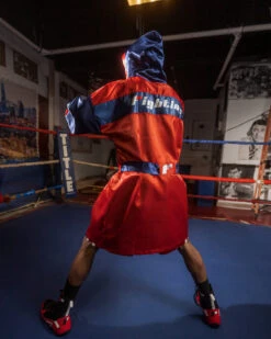 Fighting Full Length Robe -Boxing Promotions Shop FFLRRDBL 3