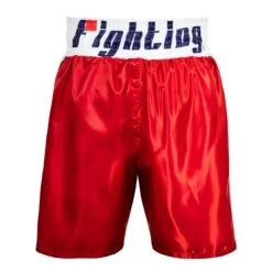 Fighting Professional Boxing Trunks -Boxing Promotions Shop FPST RD WH 3