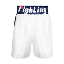 Fighting Professional Boxing Trunks -Boxing Promotions Shop FPST WH BL 3