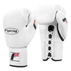 Fighting Fury Professional Lace Training Gloves -Boxing Promotions Shop FSFTGL WH 02