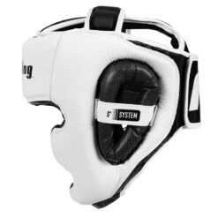 Fighting S2 GEL Power Full Training Headgear -Boxing Promotions Shop FSPGHGF WH BK 3
