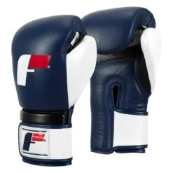 Fighting Force Training Gloves -Boxing Promotions Shop FTGFTG BL WH BK 2