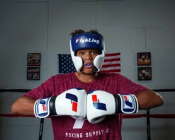 Fighting Force Training Gloves -Boxing Promotions Shop FTGFTGWHBLBK 1