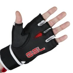 TITLE Boxing Gel Rage Fist Wrap Gloves -Boxing Promotions Shop GRFWG BK RD 2