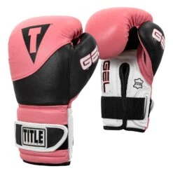 TITLE Boxing Gel Suspense Training Gloves -Boxing Promotions Shop GSTGE PK BK 02