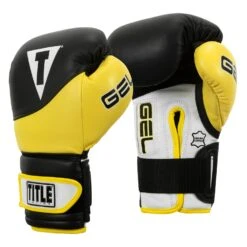 TITLE Boxing Gel Suspense V2T Training Gloves 24 TITLE Boxing Gel Suspense V2T Training Gloves -Boxing Promotions Shop GSTGEV2T BK YE 02