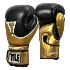 TITLE Boxing Infused Foam Interrogate Training Gloves 2.0 -Boxing Promotions Shop IFAITG2 GD BK 2