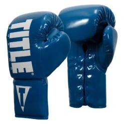 TITLE Boxing Inferno Intensity Lace Training Gloves -Boxing Promotions Shop ITGLI BL WH 002