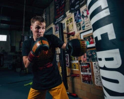 KRONK Boxing Gym Leather Bag Gloves -Boxing Promotions Shop KNKBGBKRDGD 3