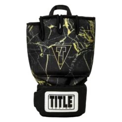 TITLE Boxing Defender Sublimated Glove Wraps -Boxing Promotions Shop KSGW BK GD 3