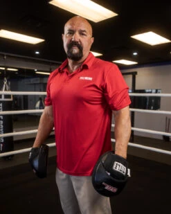 TITLE Boxing Poly Checker Polo -Boxing Promotions Shop KTA28RD