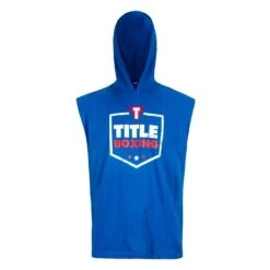 TITLE Boxing Jumbo Logo Sleeveless Hoodie -Boxing Promotions Shop LTA4 BL 2
