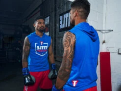 TITLE Boxing Jumbo Logo Sleeveless Hoodie -Boxing Promotions Shop LTA4BL 2