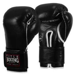 TITLE Boxing Old School Leather Bag Gloves 2.0 -Boxing Promotions Shop OSLBG2 BK 02