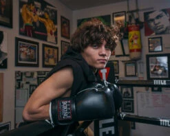 TITLE Boxing Old School Leather Bag Gloves 2.0 -Boxing Promotions Shop OSLBG2BK 4 2