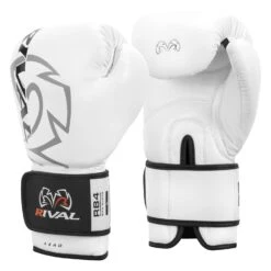 Rival Boxing Bag Gloves -Boxing Promotions Shop RB4 WH 2