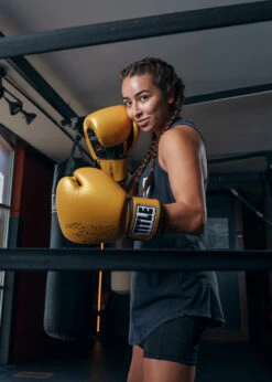 TITLE Boxing Roberto Duran Leather Training Gloves -Boxing Promotions Shop RDTGGD 3