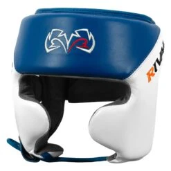 Rival Boxing Amateur Competition Headgear With Cheek Protect 16 Rival Boxing Amateur Competition Headgear With Cheek Protect -Boxing Promotions Shop RHGC2C BL WH 1