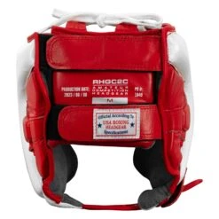 Rival Boxing Amateur Competition Headgear With Cheek Protect 23 Rival Boxing Amateur Competition Headgear With Cheek Protect -Boxing Promotions Shop RHGC2C RD WH 4
