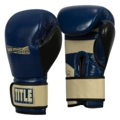 TITLE Boxing Rock Steady Leather Training Gloves -Boxing Promotions Shop RSBVLTTG BL TN 2