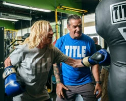 TITLE Boxing Rock Steady Leather Training Gloves -Boxing Promotions Shop RSBVLTTGBL 7