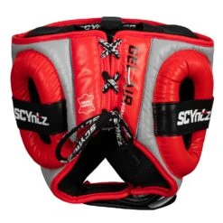 SCYntz Leather Headgear -Boxing Promotions Shop SCYHG GR BK 4