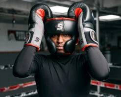 SCYntz Leather Headgear -Boxing Promotions Shop SCYHGBK 2