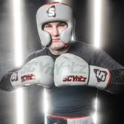 SCYntz Leather Headgear -Boxing Promotions Shop SCYHGGRRD 1