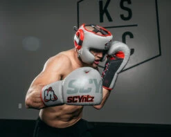 SCYntz Leather Sparring Gloves -Boxing Promotions Shop SCYSGGR 1
